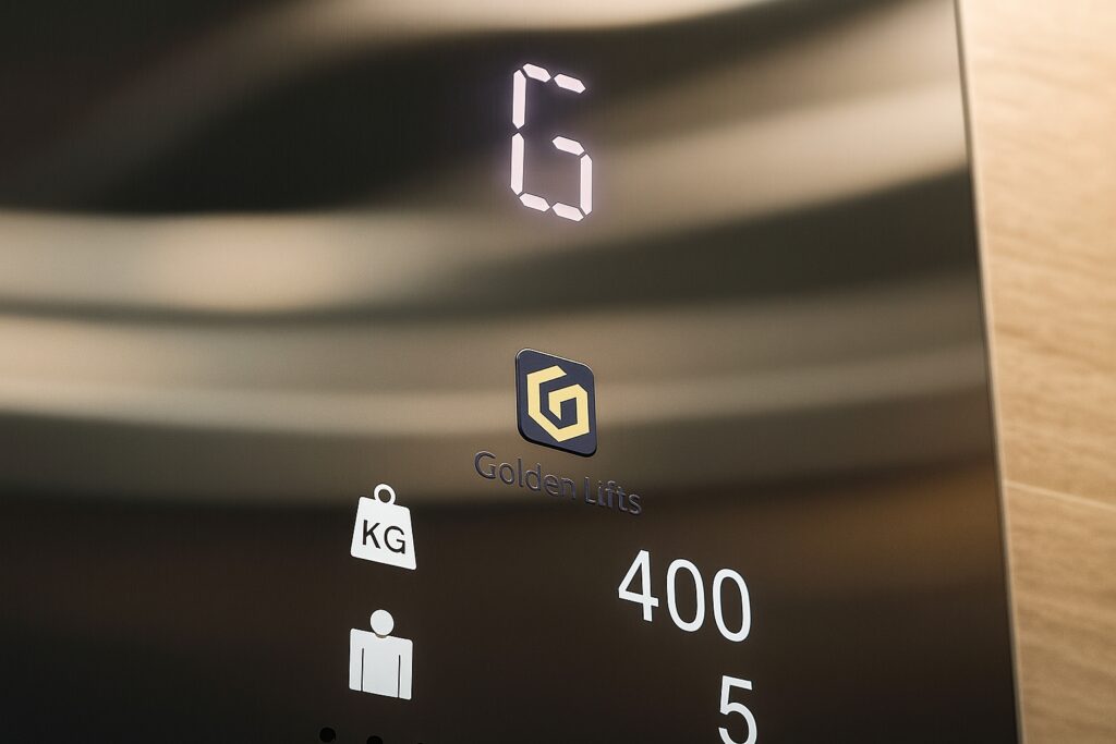 The control panel of a lift from Goldenhome Lifts