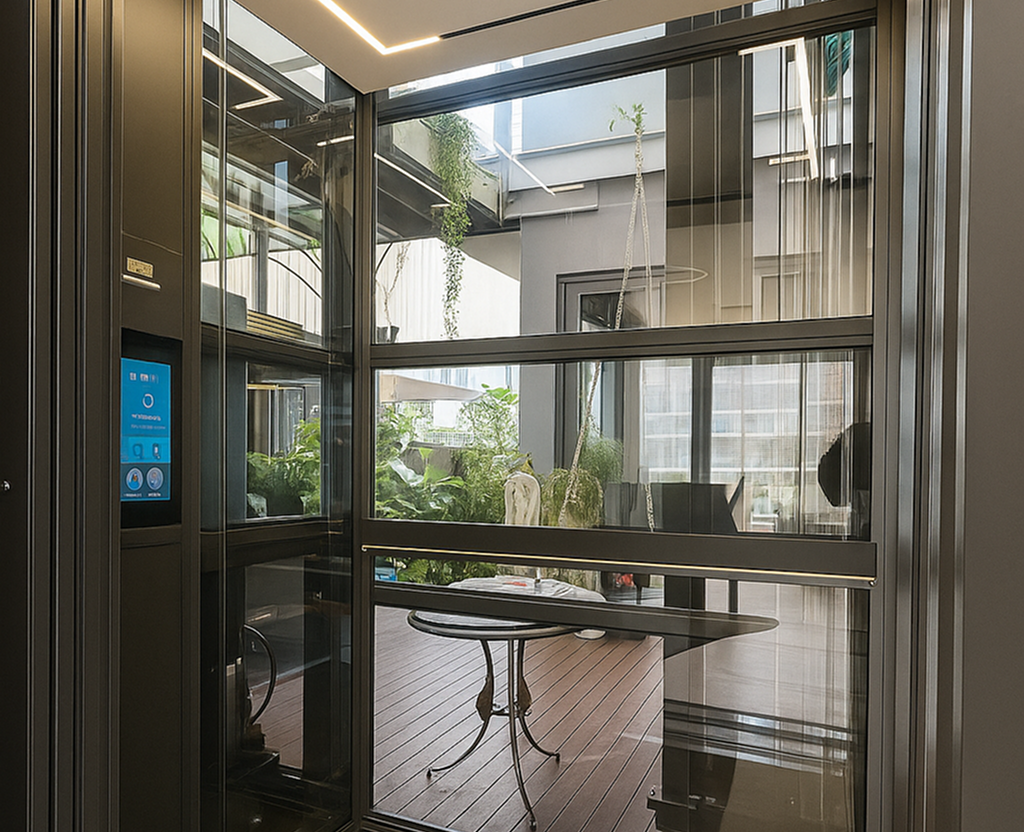 Inside photo of T lift model from Goldenhome Lifts